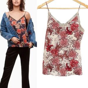 Aritzia Little Moon Floral Lace Camisole Tank